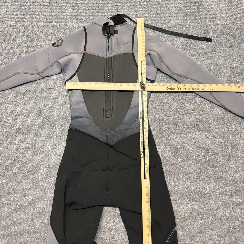 Roxy Syncro Full Wetsuit Womens 2 Gray Black Long Sleeve Surf Neoprene Suit - Picture 12 of 16